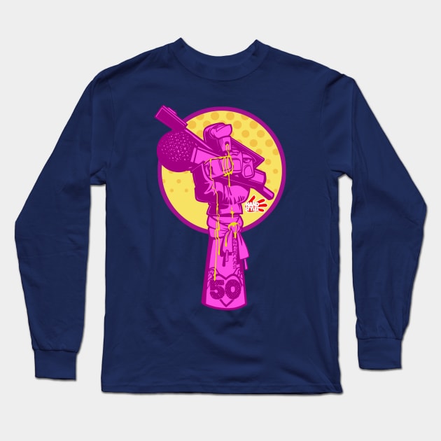 Hip Hop 50th anniversary Long Sleeve T-Shirt by Dedos The Nomad